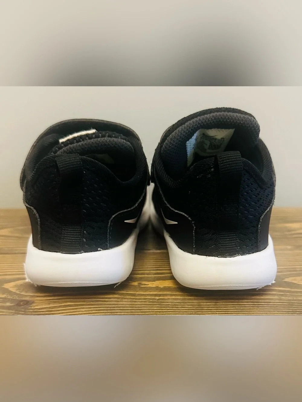 Nike Flex Contact 3 AR4155-001 Black White Toddler Shoes Sneakers Size 8C